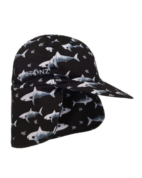 Czapka z filtrem UPF 50 - Black Shark | Stonz | stonzwear.pl
