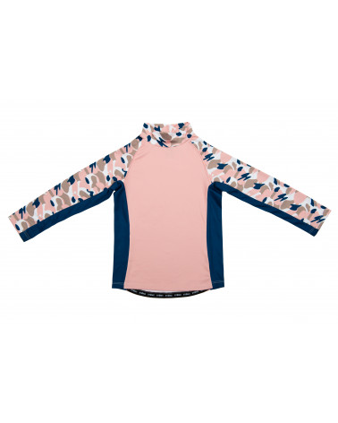 Koszulka plażowo-kąpielowa z filtrem UPF 50 - Camo Pink Top Dziecięcy UPF 50 Stonz®