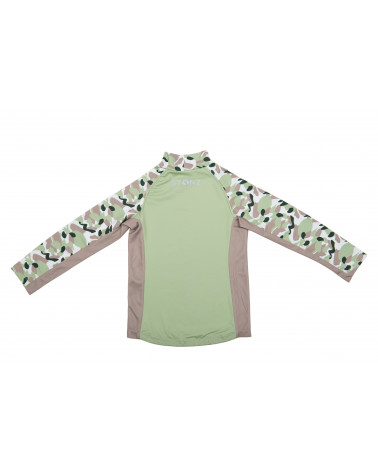 Koszulka plażowo-kąpielowa z filtrem UPF 50 - Camo Green Top Dziecięcy UPF 50 Stonz