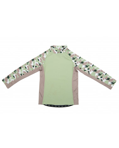 Koszulka plażowo-kąpielowa z filtrem UPF 50 - Camo Green Top Dziecięcy UPF 50 Stonz®