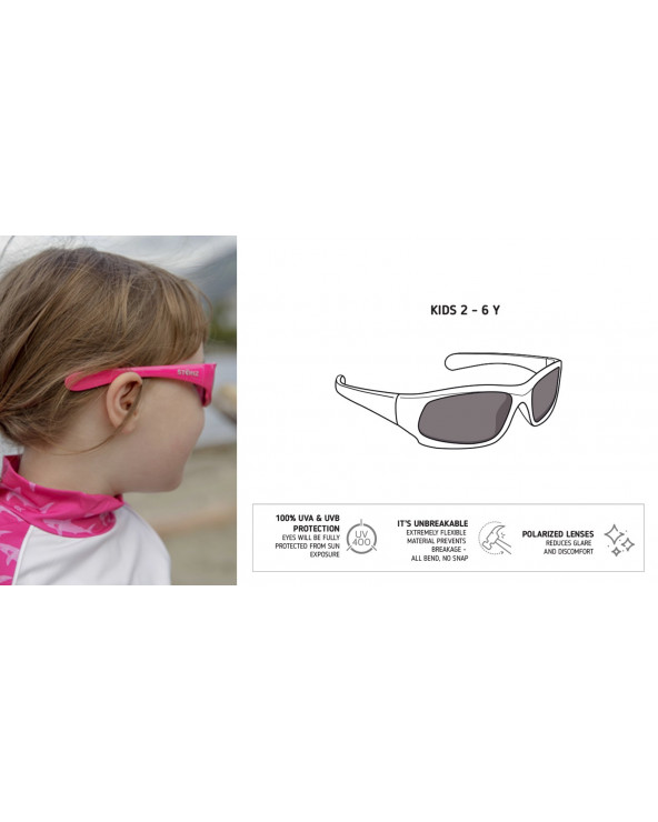DZIECIĘCE OKULARY PRZECIWSŁONECZNE UV400 - Fuchsia Okulary przeciwsłoneczne Stonz